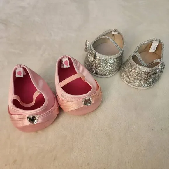 Build A Bear Bundle of Dress Shoes Satin Heels