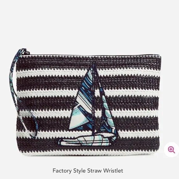 Vera Bradley Straw Wristlet Shore Enough NWT