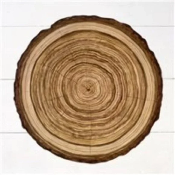 Hester and Cook die-cut wood slice paper placemats