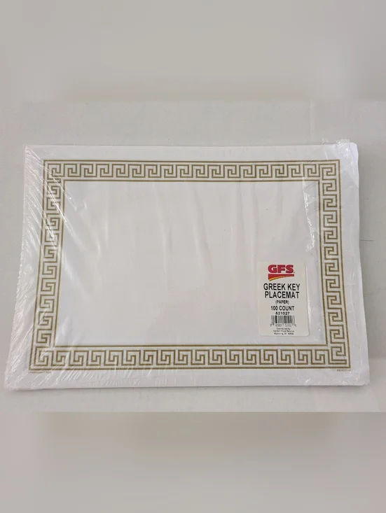 Greek Key  Paper Placemats