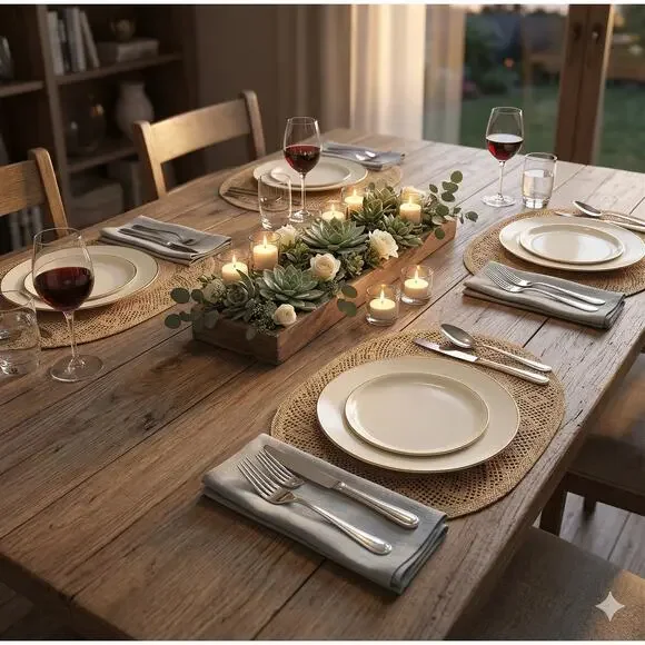 Set of 4 Vintage Woven Straw Placemats 18