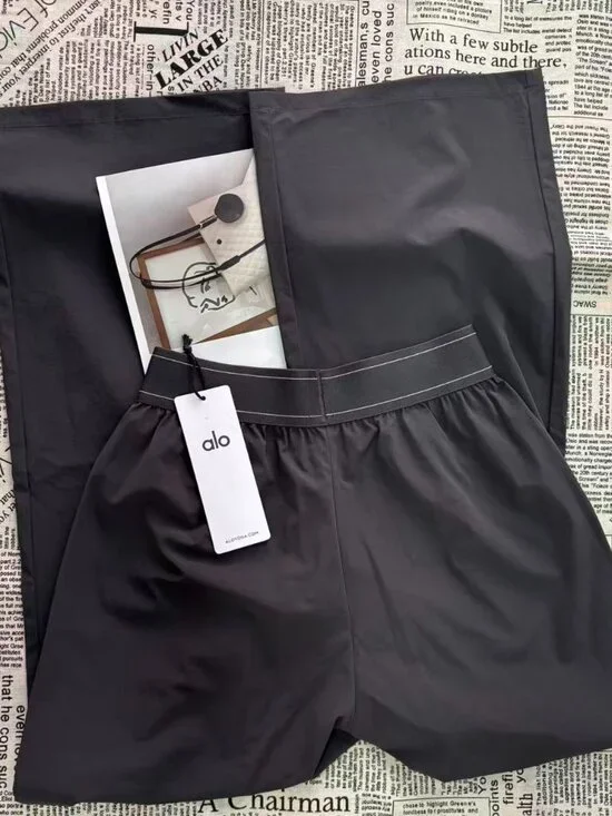 👟ALO Yoga Dark Grey Sports Yoga Trousers Regular Size 30 inches
