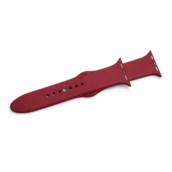 Apple Watch Sport Band Burgundy‎ Red Silicone Strap Replacement S/M M/L NWOT