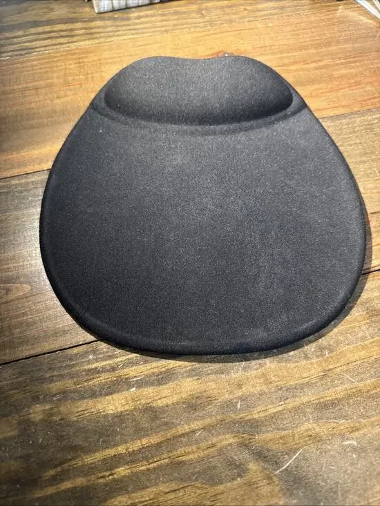 Black Mouse Pad With Wrist Cushion