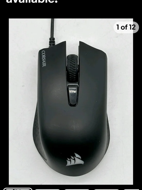 Corsair Harpoon Pro RGB Gaming Mouse Lightweight Design 12000 DPI Optical