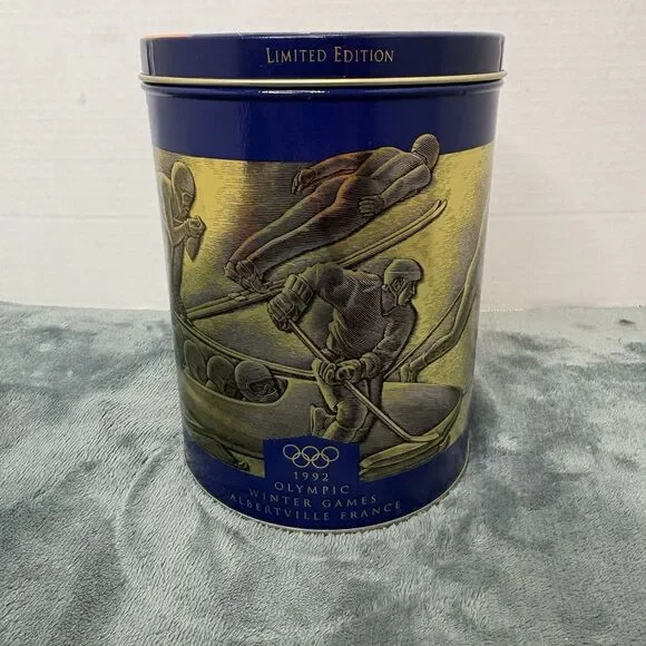 1992 Olympic Winter Games Uncle Ben’s Rice Tin Vintage