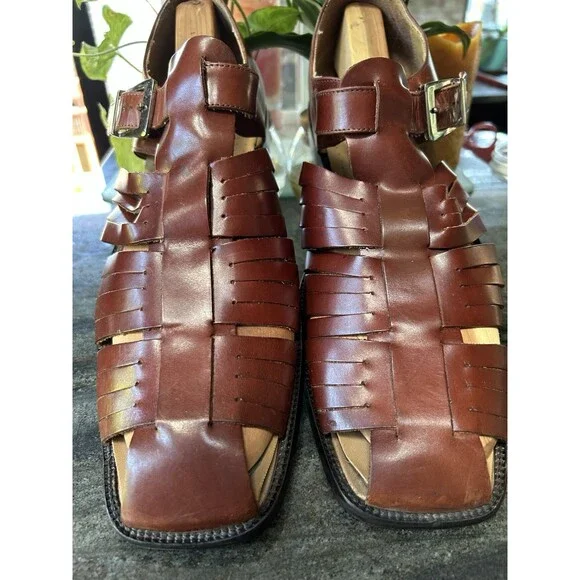 Giorgio Brutini Men 12D Leather Summer Sandal