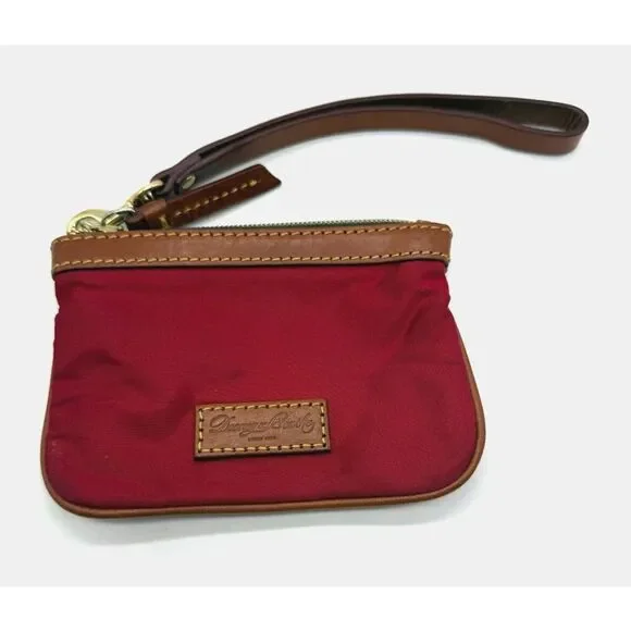 Dooney & Bourke Slim Wristlet Red‎ Leather Trim