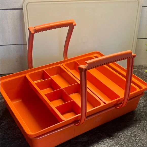 Orange Storage Organizer with Handles