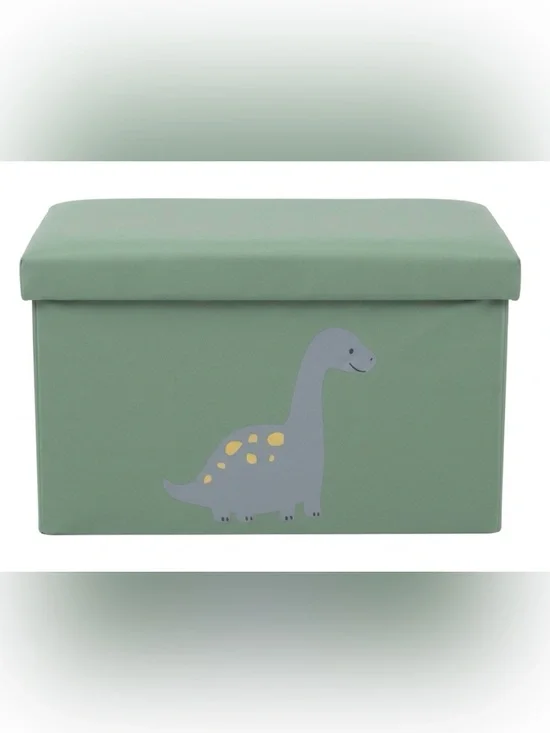 Livarno Home Children's Storage Ottoman - Teal Dinosaur