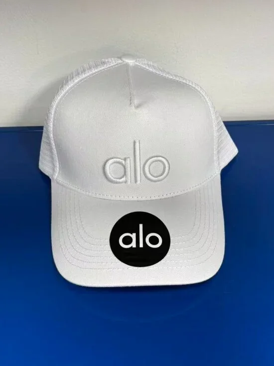ALO Yoga District Trucker Hat 🚚White Street Style Baseball Cap