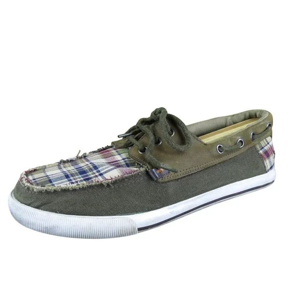 Rocket Dog Men's Boat Shoe Brown Fabric Size 9‎ Medium Used 2025