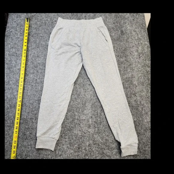 Alo Yoga Women's Gray Jogger Pants XS Pull-On Knit Pockets Cotton Blend