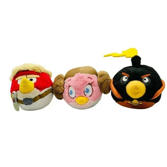 Star Wars Angry Birds Princess Leia Luke‎ Skywalker Black Saturn Bomb No Sound