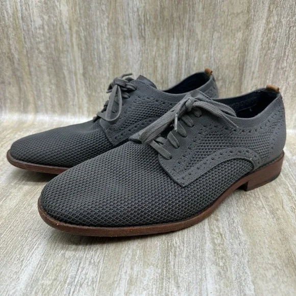 Cole Haan Feathercraft Grand Stitchlite Mens Oxford Shoes C29715‎ 9M Gray Pumice