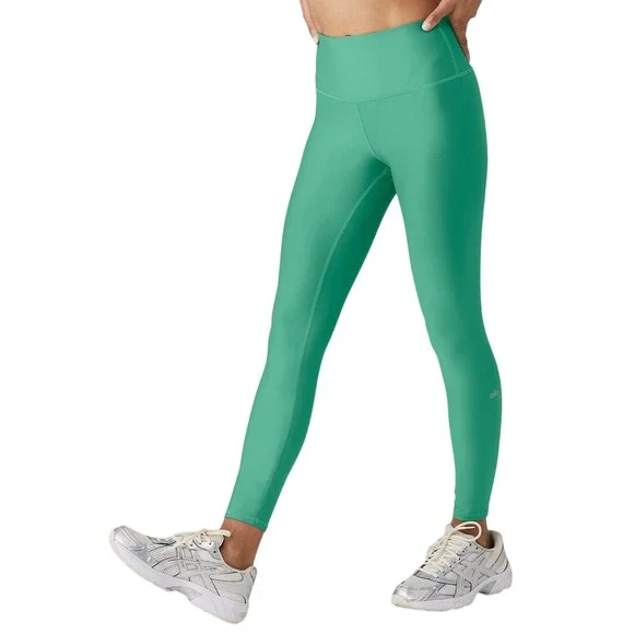 Alo Yoga Womens 7/8 High-Waist Airlift Leggings Lettuce Green Size Small Yoga