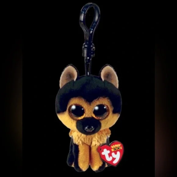 Ty Beanie Boos Spirit German Shepherd Plush Toy Bag Charm NWT