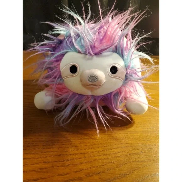 EUC SQUISHMALLOWS Laying Hug Mees Rayen The Sloth Pink 8