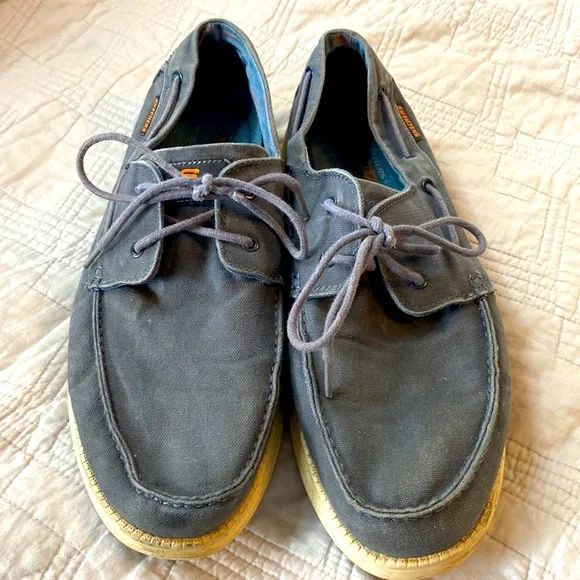 Skechers boat deck shoes grey sz 13
