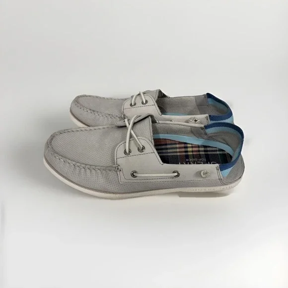 Sperry Top-Sider Men's boat shoes gray blue non marking us 11 EUR 44.5 EUC