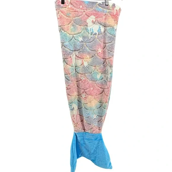 Mermaid Tail Blanket‎ Unicorn Pastel Plush Cozy Blanket