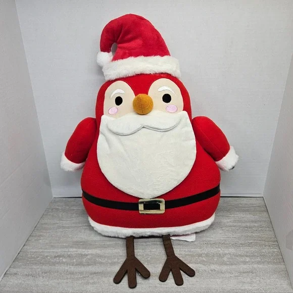 Target Christmas Plush Santa Bird Large Stuffed Animal Holiday‎ Decor Toy pillow