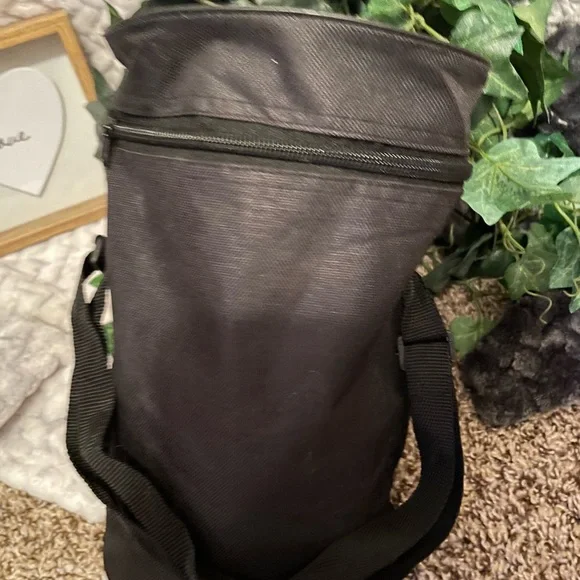 Clear Pet Food durable canvas Storage Bin with zip Lid adj strap for easy carry