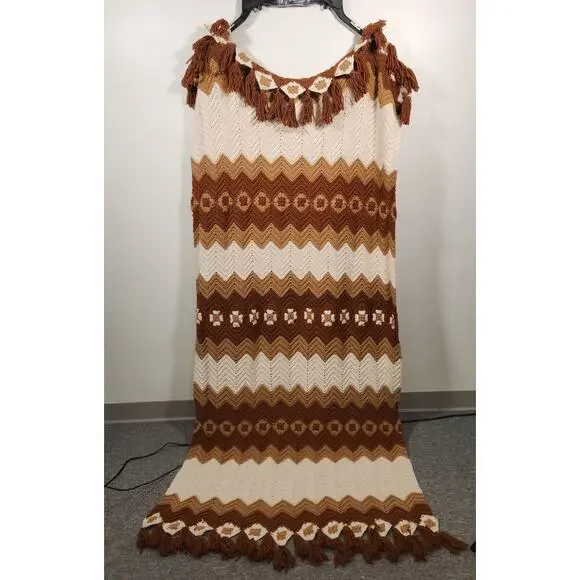 HANDMADE Crocheted Afghan Throw Blanket 81
