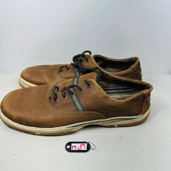 men's brown leather Clarks casual shoes 14M