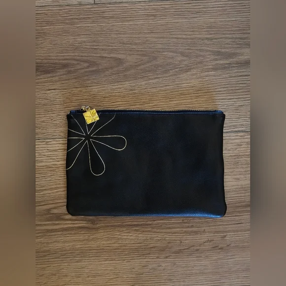 Erin Condren Black Clutch with Gold Accent