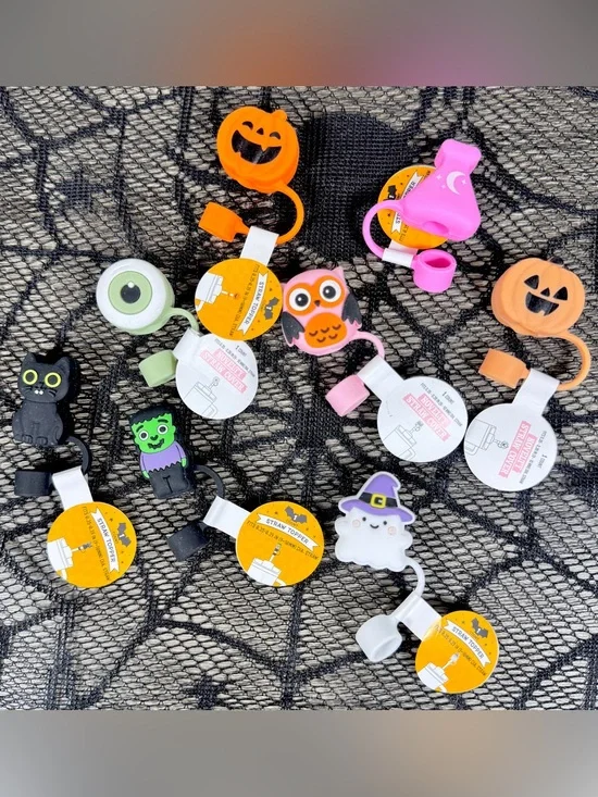 NEW Target Bullseye Playground Halloween Straw Covers
