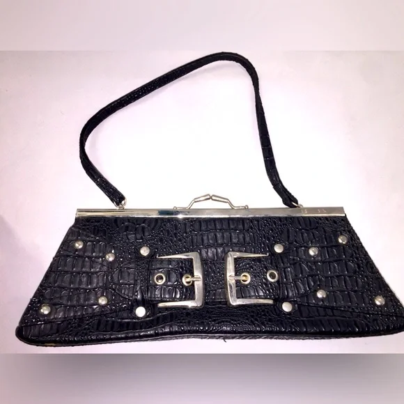 Black Alligator Clutch