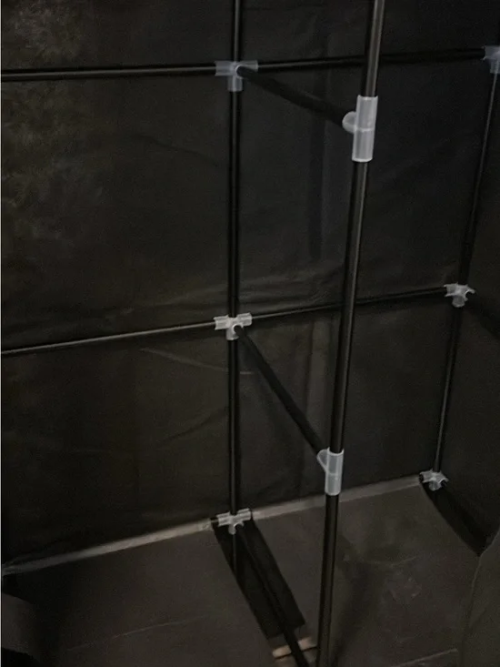 Portable Black Fabric Wardrobe Organizer