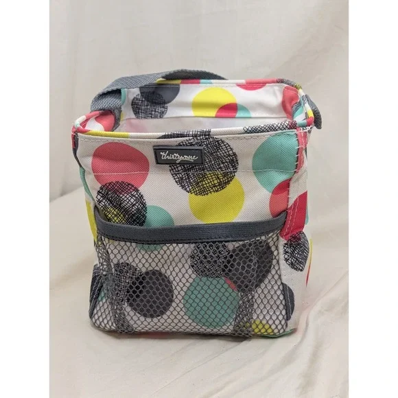 Thirty‎ One All Caddy Circle Neon Colors Tote Storage