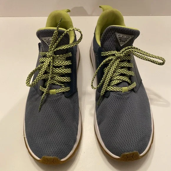 Columbia Men Sz 8 Tamiami PFG Boat Shoes Blue Green‎ BM0174 EUC