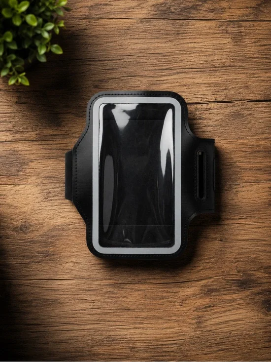 Black Sports Armband Phone Holder for Workouts