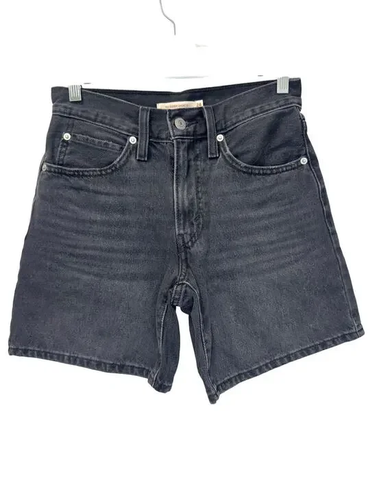 Levi's '94 Baggy Shorts Women Washed Black Size 24