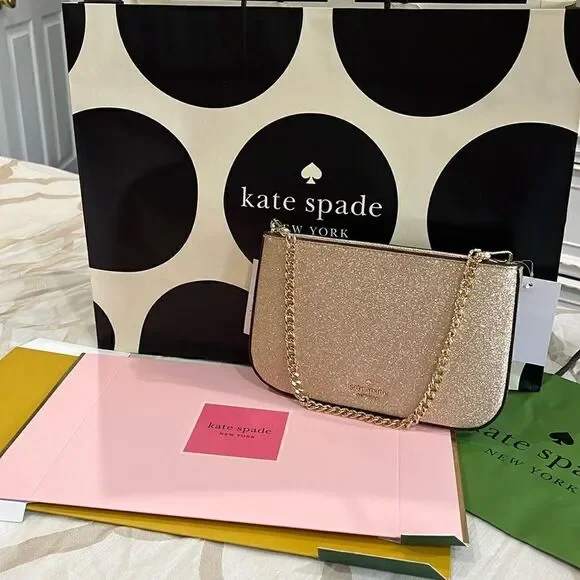 Brand new gold clutch