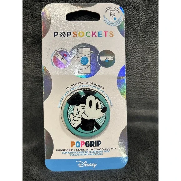 PopSockets PopGrip Disney Mickey Mouse Phone Grip & Stand - Peace Out‎ Mickey