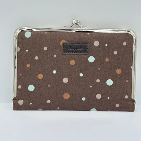 Thirty One Photo Wallet Bubble Bloom Clutch, Holds 4