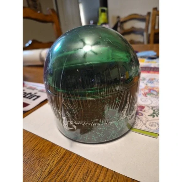 Target Bullseye Playground Wicked Elphaba Green Trinket Dish Glass Dome no stckr