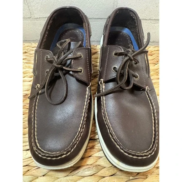 Sperry Top-Sider Billfish Mens Dark Brown Leather Boat Shoes 13M 0192211