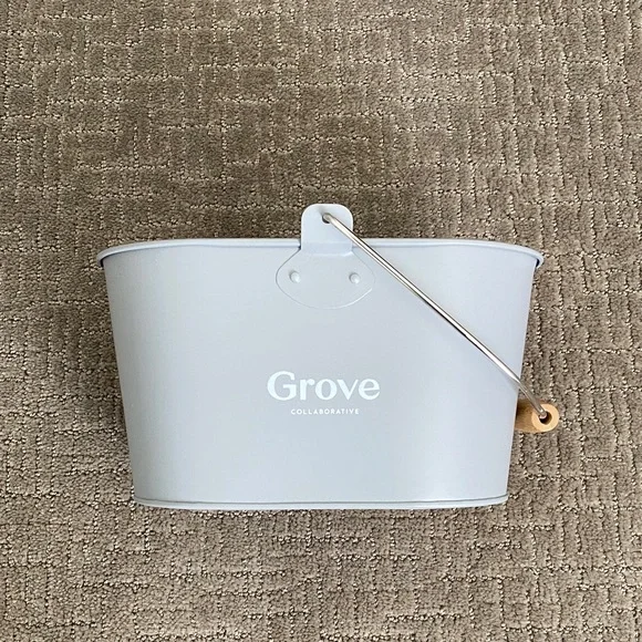 Grove Collaborative Gray Metal Cleaning Caddy