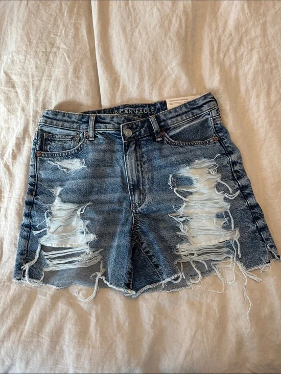 NWT American Eagle Outfitters Highest Rise Baggy Short Size 8