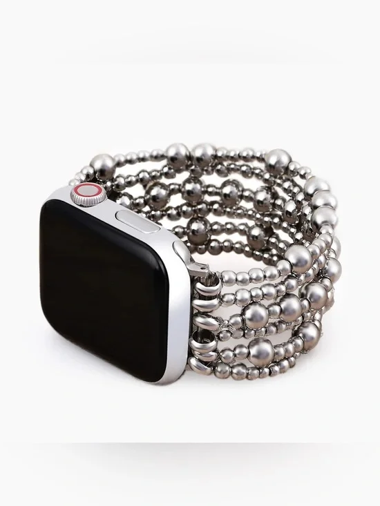 Cape Diablo Platinum Demure Stretch Apple Watch Strap NWOT
