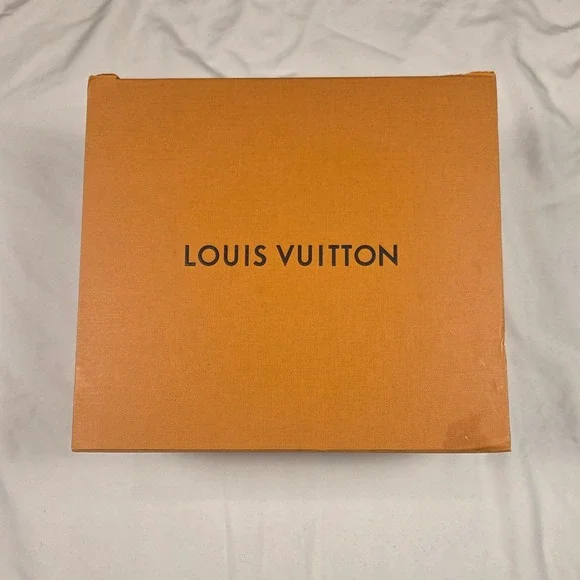 Authentic Louis Vuitton Storage Box Large Orange Magnetic Folding Luxury