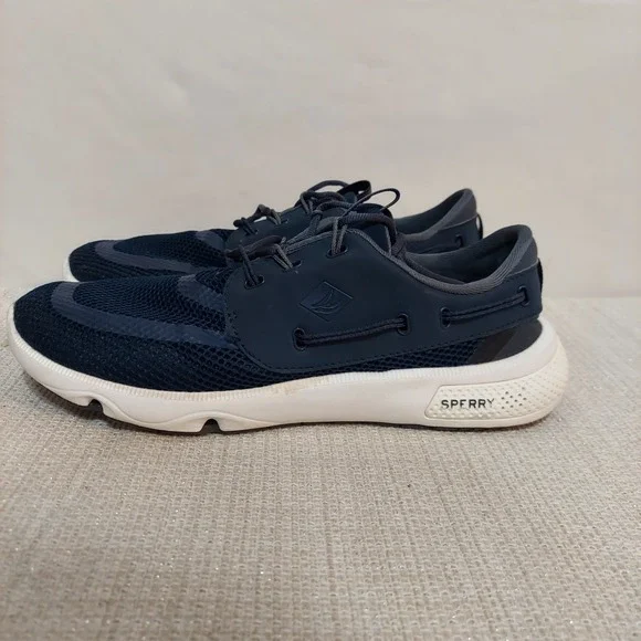 Sperry Women's 7 Seas 3 Eye Shoes Navy Size 10 Medium STS87583‎