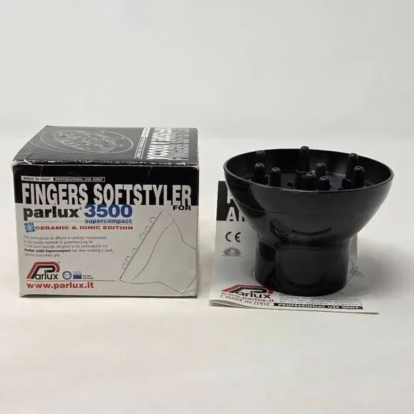PARLUX 3500 SUPERCOMPACT DIFFUSER FINGERS SOFTSTYLER CERAMIC & IONIC EDITION