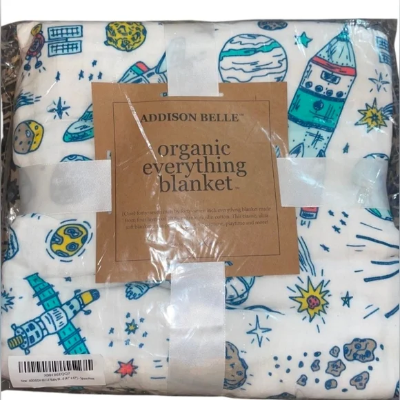 Addison Belle Organic Everything Blanket Space