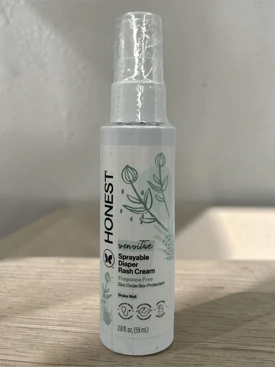 Honest Company Diaper Rash Cream Spray 2oz Zinc Oxide Hypoallergenic EXP: 11/27